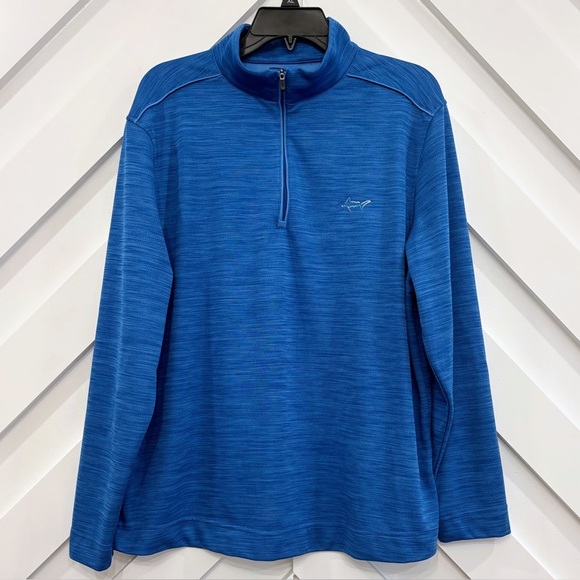 Greg Norman Mens 1/4 Zip Blue Pullover Size Large - Picture 1 of 5